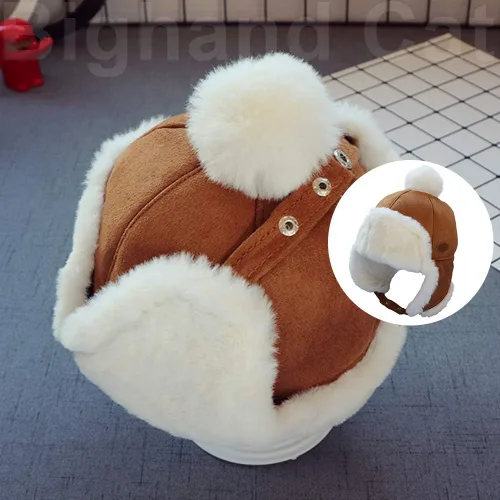 Miniatura 3 de IIG Gorra de soldado de invierno Ushanka con orejeras unisex para niños