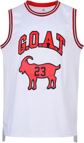 Miniatura 2 de Camiseta de baloncesto juvenil de cabra clásica 23 hiphop, fiesta temática, camisas de regalo para niños, bordado para fanáticos del baloncesto
