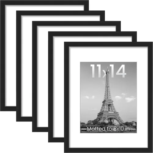 Miniatura 66 de upsimples - Portarretratos de 11 x 14 para galería de fotografías. Marcos para fotos de 8 x 10 pulgadas con paspartú o de 11 x 14 pulgadas sin Dorado