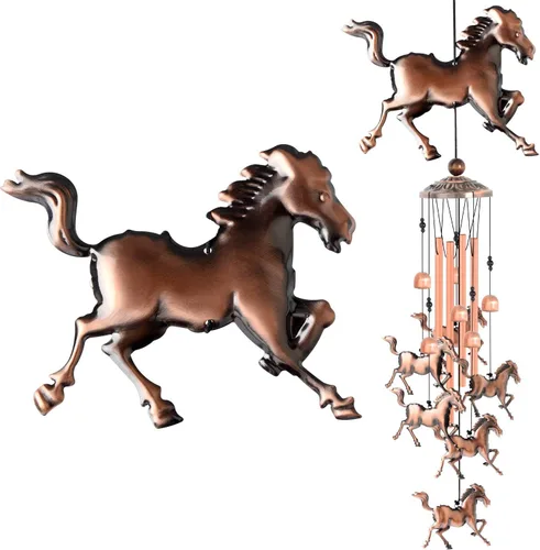 Miniatura 13 de JOBOSI Ramo de la madre, carillón de viento conmemorativo con tubo negro, regalos decorativos, adecuado para interiores y exteriores, perfecto