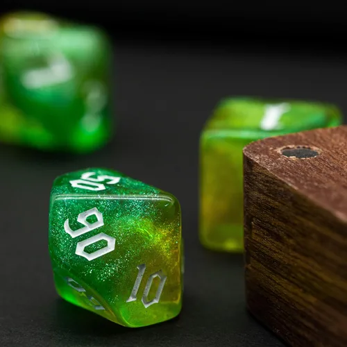Miniatura 6 de 5 juegos de dados DND, juego de dados poliédricos (35 piezas) con bolsa de troquel de cuero, juego de troqueles D&D para juegos de mesa RPG