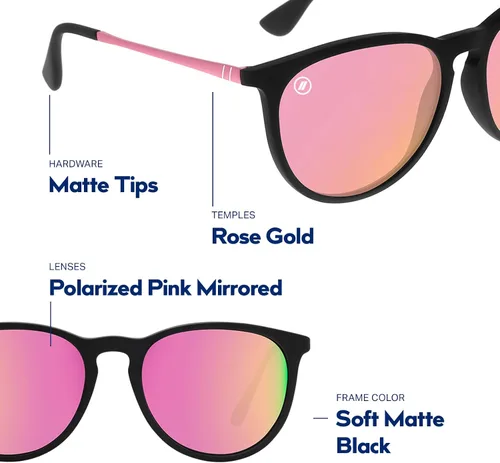 Miniatura 5 de Blenders Eyewear North Park – Gafas de sol polarizadas – Forma clásica, marco de metal mixto – 100% protección UV – Para hombres y mujeres
