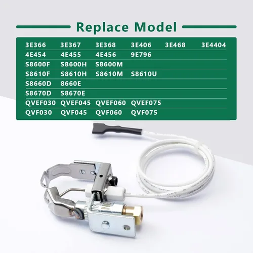 Miniatura 5 de Q3451U1000 Encendedor Piloto Quemador para Reemplazo de Aplicación Piloto Intermitente para Aplicación Piloto Intermitente para Raypak
