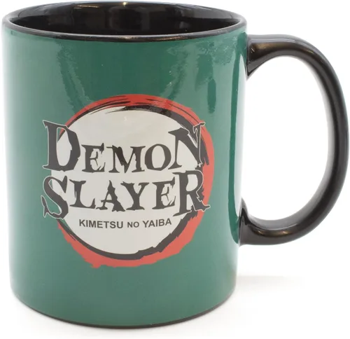 Miniatura 3 de Culturefly Demon Slayer Tanjiro - Juego de regalo de 3 piezas (incluye 1 par de calcetines, 1 llavero y 1 taza), Verde