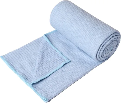 Miniatura 2 de Eunzel Paquete de 2 toallas de yoga caliente, toalla antideslizante para esterilla de yoga con puntos de agarre Stickyfiber toalla absorbente