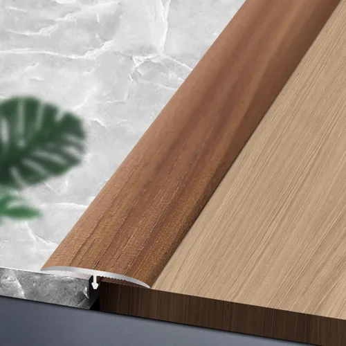 Miniatura 10 de Tiras de transición de moldeo en T de grano de madera, tiras de cubierta de umbral de aleación de aluminio, decoración de borde de alfombra a LVT