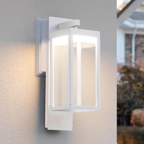 Miniatura 8 de Aplique de pared para exteriores, faroles de pared impermeables exteriores, moderna lámpara exterior negra con pantalla de vidrio transparente