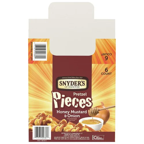 Miniatura 2 de Snyder's of Hanover Piezas de pretzel, miel mostaza y cebolla, 3.25 oz, 6