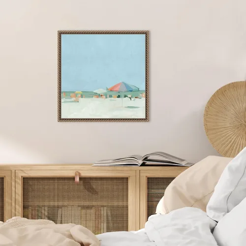 Miniatura 5 de Amanti Art Lienzo enmarcado para pared, 16 x 16 pulgadas, paleta de verano II por Emma Scarvey, lienzo enmarcado para pared, obras de arte