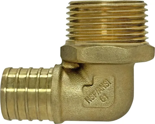 Miniatura 2 de XFITTING Crimpado de púas 1 en Pex X 1 en codo roscado macho, 2 piezas