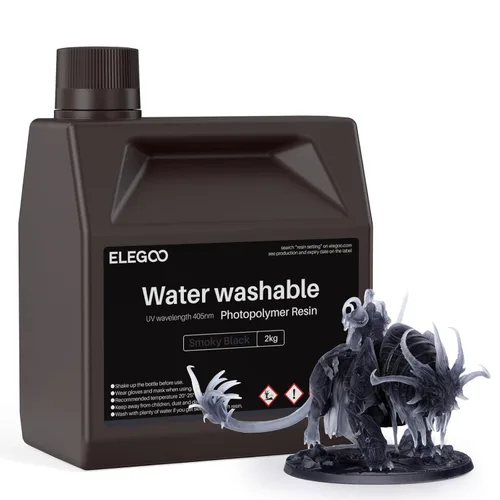 Miniatura 18 de ELEGOO - Resina de impresora 3D lavable al agua LCD de curado UV 405nm, resina de fotopolímero estándar para impresión LCD 3D para Marte Saturno