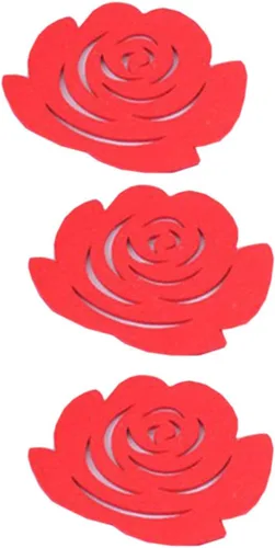 Miniatura 5 de Posavasos de fieltro, 18 unidades, decoración de banquetes, tazas para fiestas, manteles individuales para bebidas, no tejidos, posavasos de boda