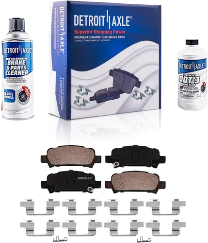 Miniatura 42 de Detroit Axle - Kit de freno delantero para Dodge Ram 1500 Durango Dakota Chrysler Aspen Dakota Driver Side Disco Freno Pinza de freno de cerámica