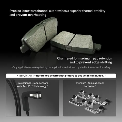 Miniatura 8 de Reemplazo de pastillas de freno de disco semimetálicas traseras PPF-D323 para Hyundai Elantra Kia Spectra Tiburon Spectra5 Nissan Stanza Maxima