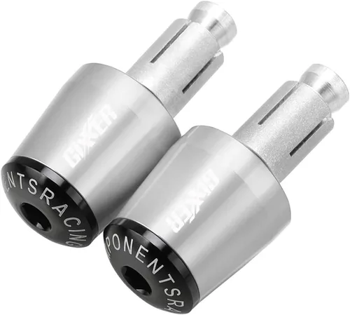 Miniatura 16 de Manillar de motocicleta para motocicleta, peso final, agarres para manillar, tapa antivibración, enchufe plateado para Suzuki Gixxer 150sf 250sf 155