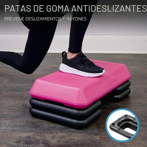 Miniatura 4 de Freestyle STEP Plataforma de escalón para ejercicio, Stepper de tamaño circuito para ejercicio en casa