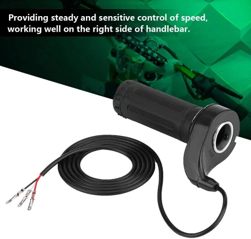 Miniatura 3 de Empuñadura del acelerador, acelerador universal de velocidad de giro con conexión de 3 cables para scooter eléctrico, bicicleta, bicicleta