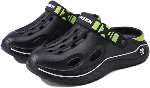 Miniatura 8 de Qiucdzi Zuecos unisex para hombre y mujer, zapatos de jardín con soporte para el arco, sandalias cómodas sin cordones, sandalias para el trabajo
