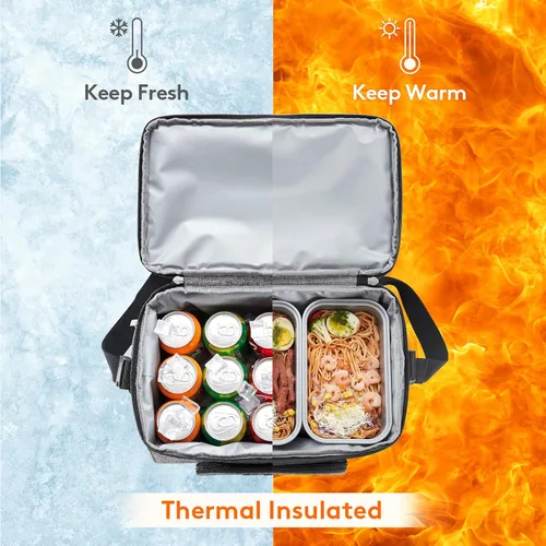 Miniatura 4 de Lifewit - Bolsa térmica aislada, hielera grande impermeable para 32/48 latas, bolsa de hielo portátil ligera de doble capa con lados suaves