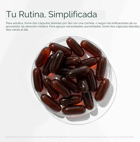 Miniatura 4 de Livingood Daily Omega 3 6 9 Plus Curcumina de cúrcuma - Suplemento Omega 3 (EPA y DHA) - Apoya la salud del corazón - Suplementos - 60 cápsulas