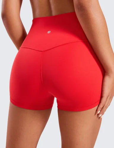 Miniatura 12 de CRZ YOGA Butterluxe - Pantalones cortos de ciclismo de cintura alta para mujer, 2.5 pulgadas, yoga, entrenamiento, elastano, correr, voleibol