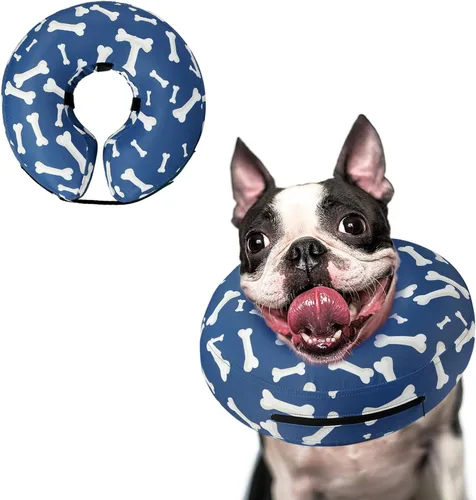Miniatura 17 de Supet Cono Inflable para Perro para Perros Grandes, Medianos y Pequeños, Collar de Cono Suave para Perros y Gatos, Collar EC para Cuello de Perro