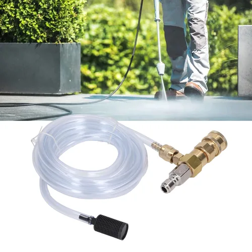 Miniatura 8 de Kit de inyector químico Inyector ajustable aguas abajo con tubo de 9.8 pies para lavadora a presión Accesorios 5000PSI