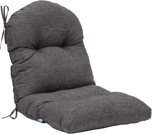 QILLOWAY Cojín copetudo para silla de exterior, impermeable, 43 x 20 x 4 pulgadas, antideslizante, almohadilla de repuesto para muebles de mimbre de