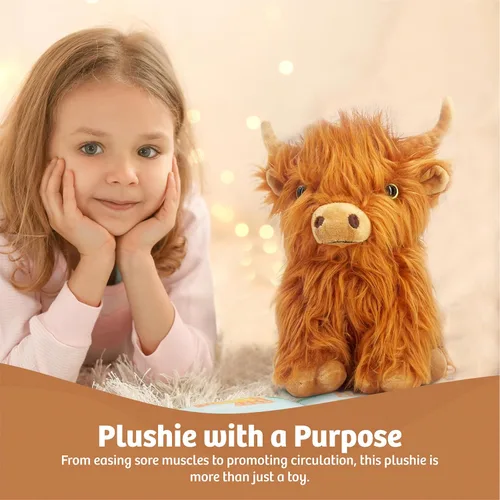 Miniatura 4 de Juguete de peluche de vaca Highland - Animal de peluche marrón de vaca Highland - regalo para niñas y niños