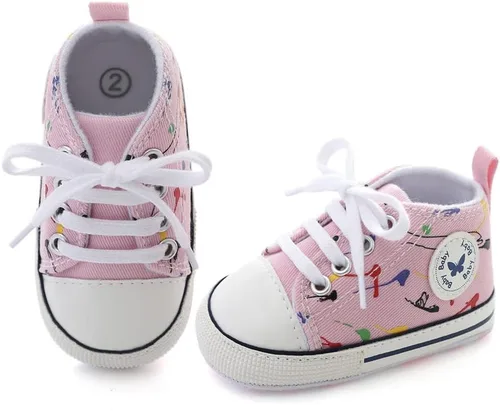Miniatura 3 de Zapatos de lona para bebés recién nacidos, suela suave, para los primeros pasos, zapatos planos para niños pequeños, zapatos de mezclilla unisex