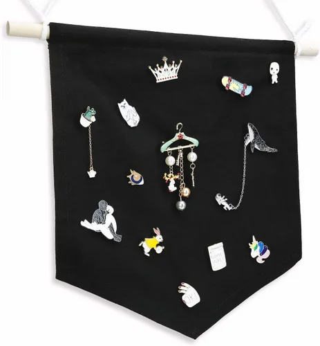 Miniatura 5 de Boao 4 piezas de decoración bohemia para colgar en la habitación, pancartas, pancartas de pared para decoración de pared elemental, regalo de Negro