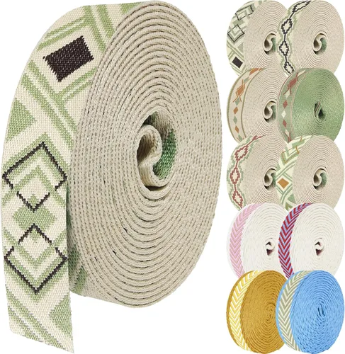 Miniatura 57 de 1.5 pulgadas Correa de nailon con patrón, correas de cinturón de nailon, correas para bolso, correas para mochila, cinturón de nailon