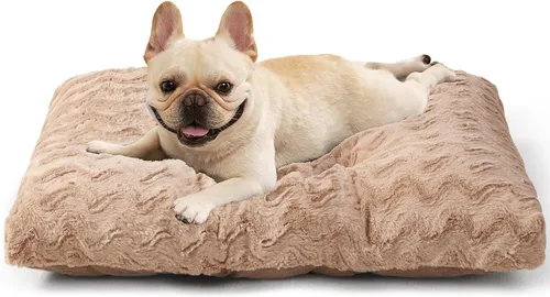 Miniatura 13 de EHEYCIGA Cama lavable para perros medianos para jaula de 29 x 21 pulgadas, almohadilla reversible para perreras para perros con un peso de hasta 35