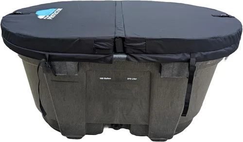 Miniatura 10 de Polar Protector - Cubierta para Tanque de Reserva Ovalado de 100 Galones Terapia de Agua con Hielo Cubierta para Baño de Hielo Cubierta de Agua Fría