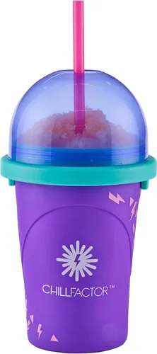 Miniatura 2 de Chill Factor Color Shock Slushy Power Purple - Maker Juguete de cocina exprimidor de granizado reutilizable