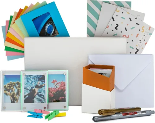 Miniatura 3 de Polaroid Originals Hi-Print Paquete de impresora fotográfica Bluetooth con cartucho (paquete de 2) y kit de película con marcos acrílicos, marcos