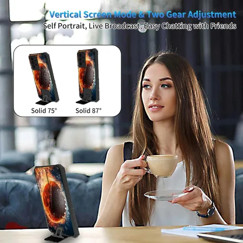 Miniatura 897 de Funda para Samsung Galaxy S22 Ultra 5G, Galaxy S22 Ultra con cubierta de cámara deslizante, funda resistente de doble capa con función atril Black