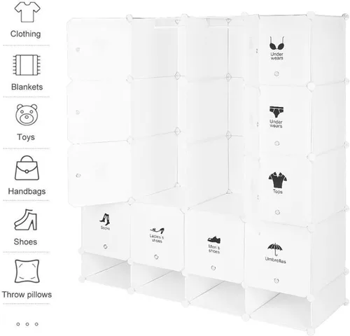 Miniatura 6 de Organizador de armario de pie, estante de almacenamiento, armario de pared, organizador de dormitorio, organizador de zapatos de ropa United