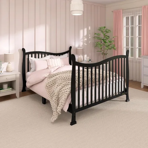 Miniatura 10 de Cuna convertible en cama Dream On Me Violet, 7 en 1, Cuna, paquete de de 1, Negro