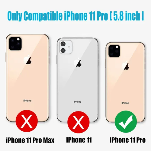 Miniatura 2 de Funda de batería para iPhone 11 Pro, mejorada 7000 mAh, ultra delgada, portátil, funda protectora de carga inteligente, compatible con iPhone 11 Pro
