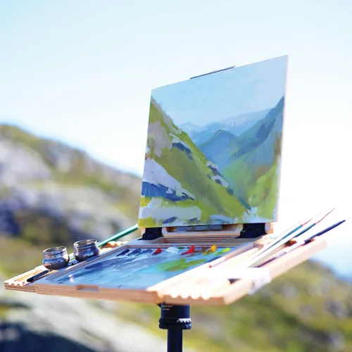 Miniatura 8 de New Wave u.go Plein Air Caja Pochade Anywhere, 8.4"x11.25"x1.25" pulgadas, Caballete Plein Air, Caballete de Pintura, Caballete de Arte