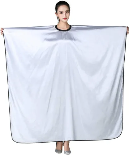 Miniatura 7 de Capa de peluquería de peluquería para adultos, satén profesional, vestido de peluquería impermeable, champú y capas de corte