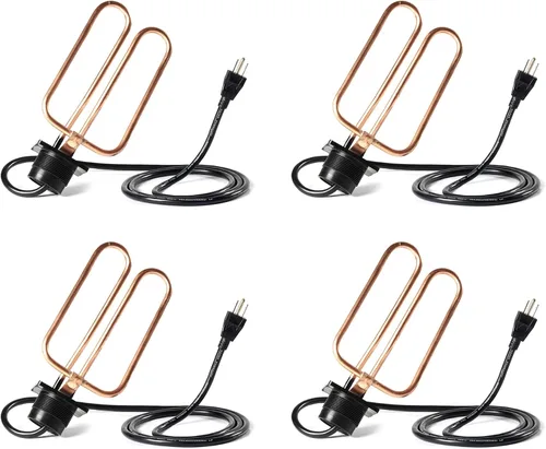Miniatura 8 de Farm Innovators DPH-15 - Calentadores de tanque de agua para exteriores, tapón de drenaje de tanque de ganado, descongelante de agua diseñado