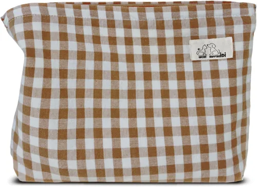 Miniatura 13 de HAPPYHEIDI Bolsa de maquillaje estética para mujer con compartimento para accesorios con cremallera para cosméticos, viajes, organizador de bolsos