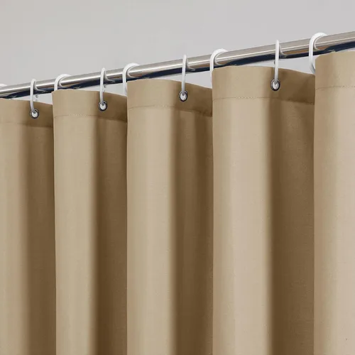 Miniatura 26 de OVZME Zora Cortina de Ducha de Tela para Cabina de 36 x 72 Pulgadas - Cortina de Ducha Pequeña Suave Negra para Baño para Tamaño de Cabina Estrecha