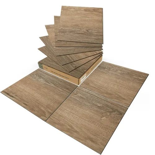 Miniatura 13 de Art3d Azulejos de vinilo para pegar y desprender 30 unidades 30 x 30 cm, Suelos autoadhesivos impermeables con aspecto de tablones de madera