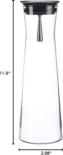 Miniatura 9 de Simax - Decantador para agua INDIS 1.1L jugo de vino, klid de metal, talla única, transparente