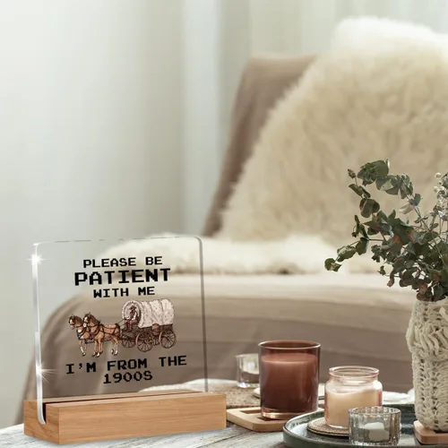 Miniatura 3 de Divertida placa acrílica retro de regalo para amigos, compañeros de trabajo, regalos occidentales para mujeres, hombres, mejores amigos, decoración