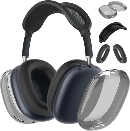 Funda para AirPods Max, funda antiarañazos, funda para orejeras, cubierta para auriculares o diadema para AirPods Max. TPU suave y silicona 3