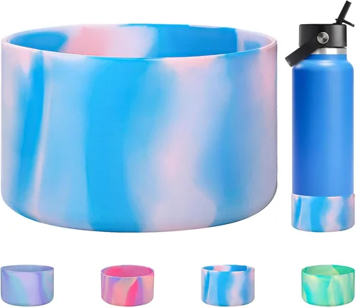 Miniatura 23 de HEYSKAY Funda Protectora de Silicona para Botella de Agua de Boca Ancha Hydro Flask de 32oz 40oz Protector de Base Inferior y Otras Botellas de Agua